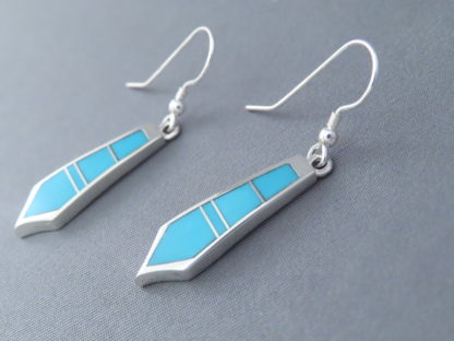 Turquoise Inlay Earrings (Long & Dangling)