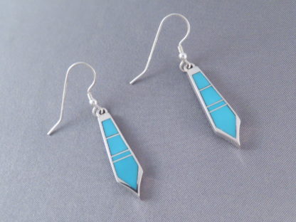 Turquoise Inlay Earrings (Long & Dangling)