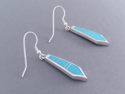 Turquoise Inlay Earrings (Long & Dangling)