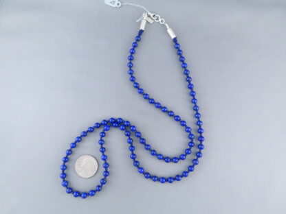 LONG Lapis Necklace by Desiree Yellowhorse (32″)