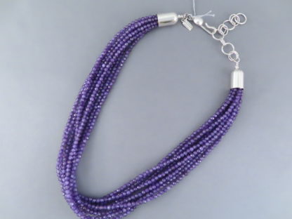 Nine Strand Amethyst Necklace by Desiree Yellowhorse