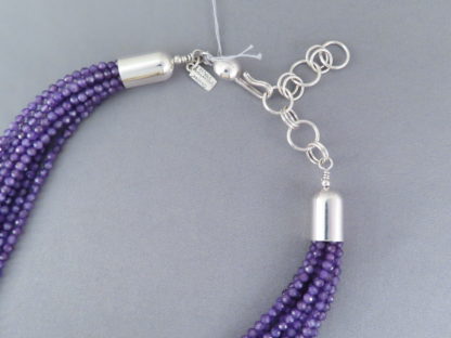 Nine Strand Amethyst Necklace by Desiree Yellowhorse