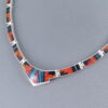 Inlay Necklace with Black Jade & Opal