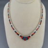 Inlay Necklace with Black Jade & Opal
