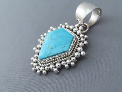 Candelaria Turquoise Slider/Pendant by Artie Yellowhorse