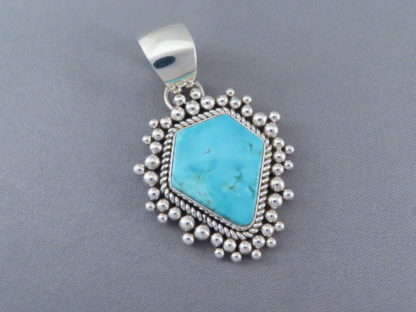 Candelaria Turquoise Slider/Pendant by Artie Yellowhorse