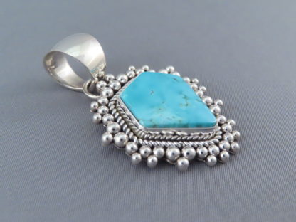 Candelaria Turquoise Slider/Pendant by Artie Yellowhorse