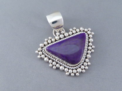 Sugilite Pendant in Sterling Silver by Artie Yellowhorse