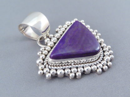 Sugilite Pendant in Sterling Silver by Artie Yellowhorse