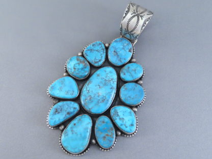 LARGE Kingman Turquoise Pendant by Randall Endito