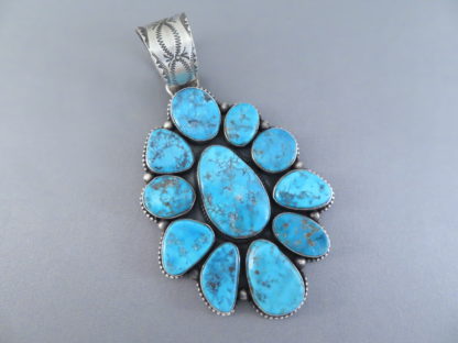 LARGE Kingman Turquoise Pendant by Randall Endito