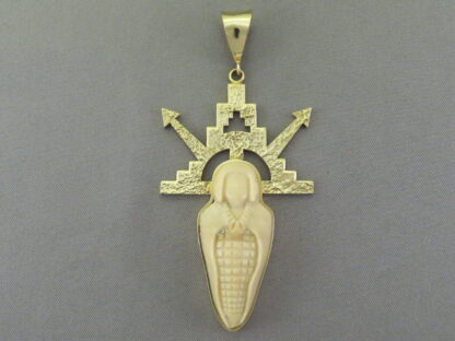 Don Supplee 14kt Gold ‘Corn Maiden’ Pendant