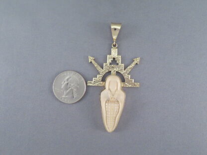 Don Supplee 14kt Gold ‘Corn Maiden’ Pendant