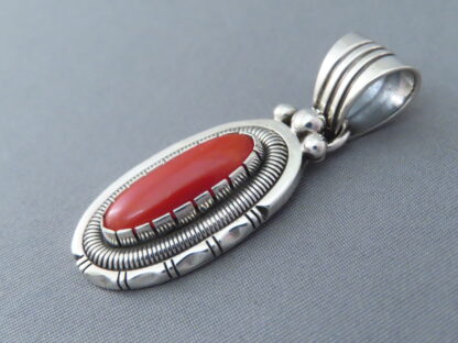 Will Vandever Sterling Silver & Red Coral Pendant