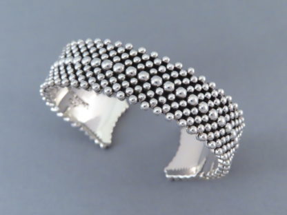 Artie Yellowhorse Cuff Bracelet with 9 Rows of ‘Dots’