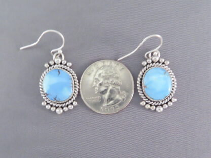 Golden Hills Turquoise Earrings by Artie Yellowhorse