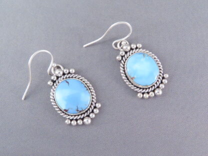 Golden Hills Turquoise Earrings by Artie Yellowhorse