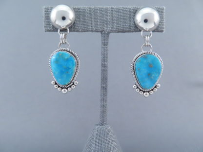 Candelaria Turquoise Earrings by Artie Yellowhorse