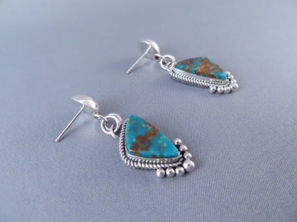 Dangling Mineral Park Turquoise Earrings by Artie Yellowhorse