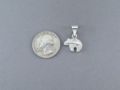 Multi-Stone Inlay Bear Pendant (small)