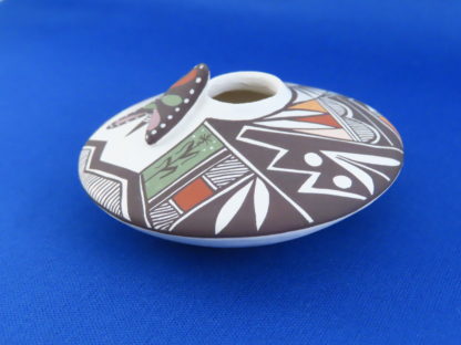 Seed Pot with Butterfly by Carolyn Concho (Acoma pottery)