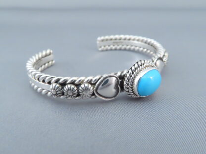 Sleeping Beauty Turquoise Cuff Bracelet (Artie Yellowhorse)