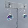 Inlaid Multi-Stone BEAR Earrings