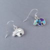 Inlaid Multi-Stone BEAR Earrings