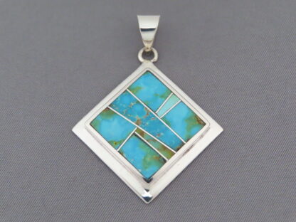 Sonoran Gold Turquoise Inlay Pendant