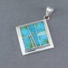 Sonoran Gold Turquoise Inlay Pendant