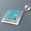 Sonoran Gold Turquoise Inlay Pendant