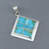 Sonoran Gold Turquoise Inlay Pendant