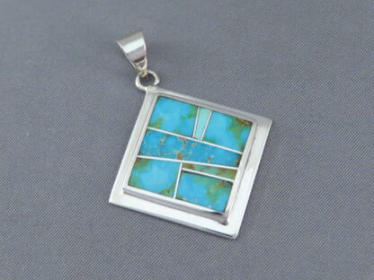 Sonoran Gold Turquoise Inlay Pendant