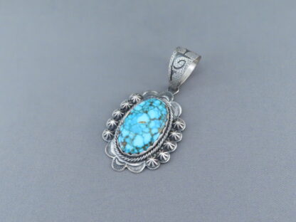 Kingman Turquoise Pendant in Sterling Silver