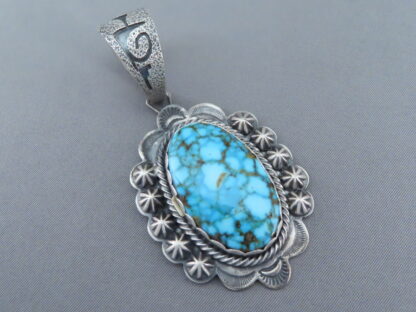 Kingman Turquoise Pendant in Sterling Silver