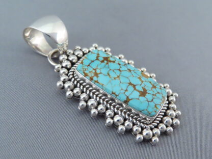 Number Eight Turquoise Pendant by Artie Yellowhorse