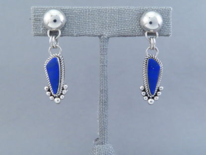 Lapis Earrings by Artie Yellowhorse