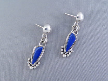 Lapis Earrings by Artie Yellowhorse