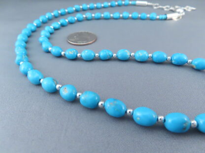 Single-Strand Sleeping Beauty Turquoise Necklace