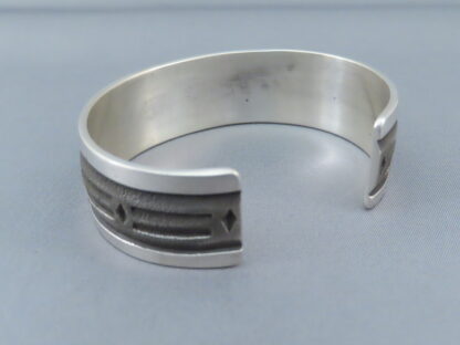 Larger Sterling Silver Cuff Bracelet by Dakota Willie