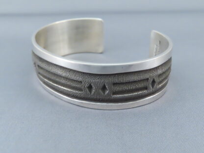 Larger Sterling Silver Cuff Bracelet by Dakota Willie