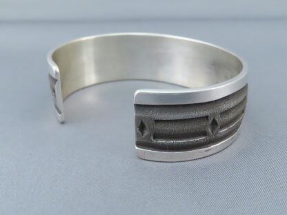 Larger Sterling Silver Cuff Bracelet by Dakota Willie