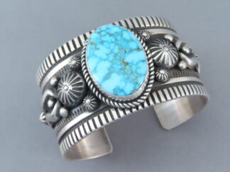 Albert Jake Kingman Turquoise Sterling Silver Bracelet