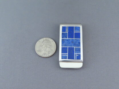 Lapis Inlay Money Clip