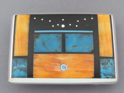 Jimmy Poyer Multi-Color Inlay Belt Buckle