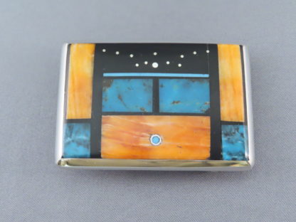 Jimmy Poyer Multi-Color Inlay Belt Buckle