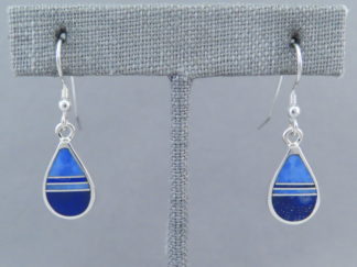 Lapis Inlay ‘Teardrop’ Earrings