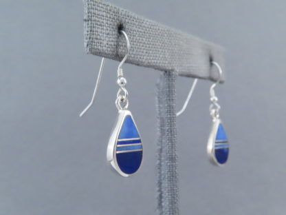 Lapis Inlay ‘Teardrop’ Earrings