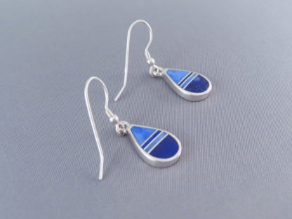 Lapis Inlay ‘Teardrop’ Earrings