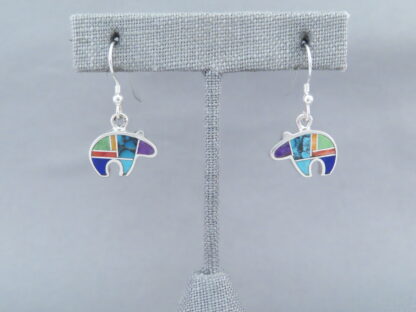 Inlaid Multi-Color Earrings (Bears)